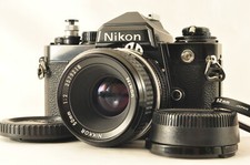 N.Mint Nikon FE Schwarz Körper SLR 35mm Film Kamera W / Ai 50mm Aus Japan #1040