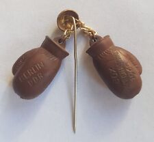 DDR Abzeichen Mini Boxhandschuhe Box Europameisterschaft EM 1965 Berlin Boxen