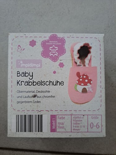 Krabbelschuhe impidimpi rosa - krabbelschuhe,