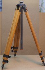 BERLEBACH Report Holzstativ, dreiteilig mit Mittelsäule, sehr gut erhalten