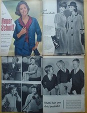 Neuer Schnitt 1963/01 w/Burda Fasching Karneval Fest Wintersport Modezeitschrift