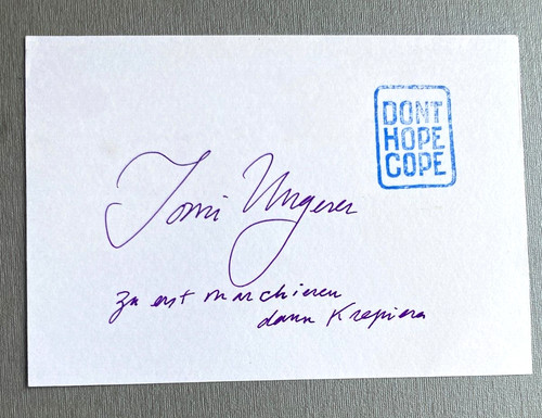 Tomi ungerer - ungerer, (†2019)