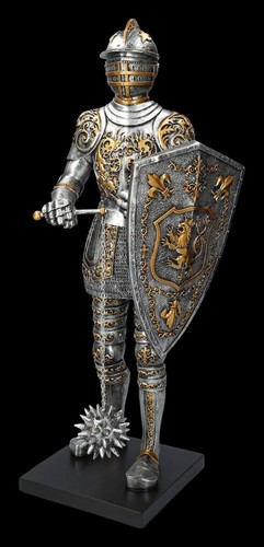 Große ritterfigur mit - große,