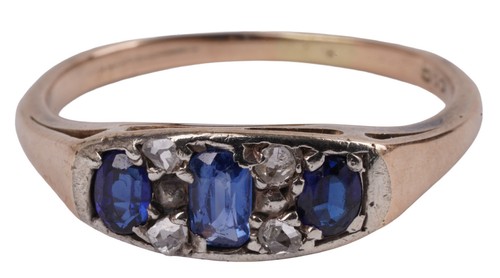 Antiker saphir ring mit - antiker,