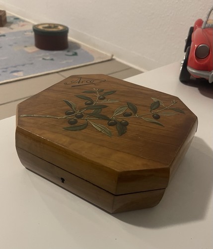 Vintage holz schatulle - vintage,