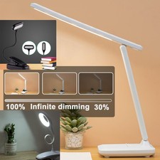 LED Schreibtischlampe Nachttischlampe Dimmbar Leselampe Flexibel USB Tisch-Lampe