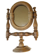 Kippspiegel  antik  Kosmetikspiegel  Schminkspiegel  Standspiegel  Spiegel Holz 