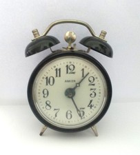 Handaufzug Wecker mechanisch „Anker“ Doppelglocke *LÄUFT + „Blessing“ Konvolut