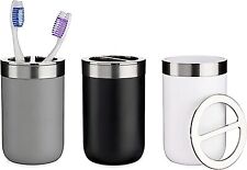 ZAHNPUTZBECHER Ø7,5cm Zahnbürstenhalter Zahnbürsten Zahnpasta Becher Halter 3Var
