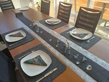 9 Weiße Viereckige Teller Porzellan Teller