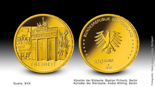 100 euro goldmünze - 100,