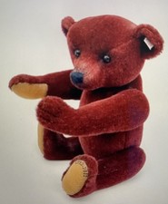 Steiff teddybär bordeauxrot - steiff,