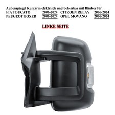 Außenspiegel elektrisch Links Spiegel Für Ducato Jumper Boxer Movano 2006-2024