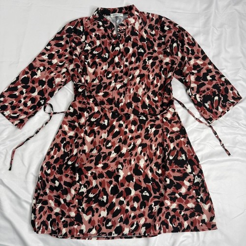 Mira animal print kleid - &,