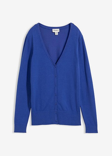Feinstrickjacke mit baumwolle - feinstrickjacke,