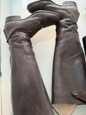 Leder-Reitstiefel Milano Felix Bühler braun dunkelbraun Gr 38 super tight 