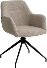 #Lage452 Esszimmerstuhl Merlinda Stoff Teddy taupe Lehnstuhl Küchenstuhl Stuhl