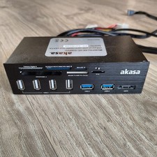 Akasa AK-HC-05BKV2 Frontpanel – USB 3.0, USB 2.0, Card Reader, eSATA – 5,25" Ein