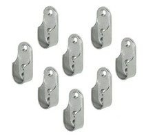 8x Schrankrohrlager Oval