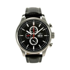 SkyTimer 501025011 - XXL-Fliegeruhr Chronograph Miyota OS00 - Lederband - 5 ATM