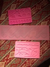 3 Silikonformen für Fondant