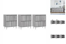 Sideboards 3 Stk. Grau Sonoma