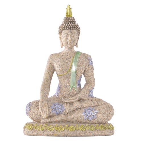 Buddha mit schärpe sandstein - schärpe,