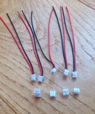 5 Paar JST PH2  2-Pin Stecker & Buchse, 2,0mm Pinabstand,Stecker mit 120mm Kabel