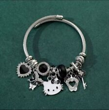 Hello Kitty Armband Anhänger Schmuck Armkette Armreif Katze Herz Diamant