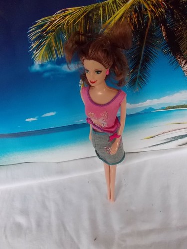 Barbie puppe mit grauen - mit, rock