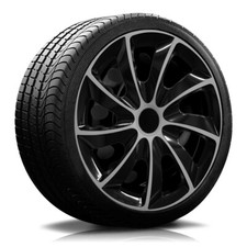 13 Zoll 14 Zoll 15 Zoll 16 Zoll Radkappen-König RKK02 schwarz/silber Radblenden