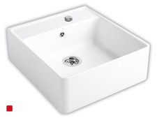 Villeroy & Boch Spülstein Einzelbecken Weiß (alpin) Keramik inkl. Hahnlöcher