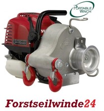 Forstseilwinde, Spillwinde-Seilwinde PCW 3000 Benzinwinde,Motorwinde + 100m Seil