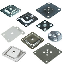 Montageplatte Tischbein Möbelfüße Tischfuß Winkel schräg gerade M8 Gewinde