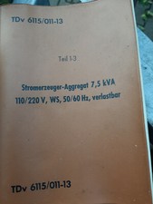 Stromerzeuger-Aggregat 7,5 KVA Bundeswehrgerät Baujahr 1961/1968
