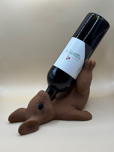 Hase als weinflaschen halter - hase,