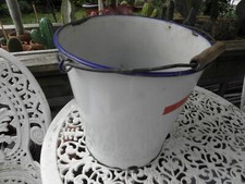 alter Emaileimer Pflanzkübel Wassereimer Emaille Eimer 10 L