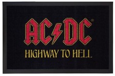 Tür Matte AC/DC HIGHWAY TO HELL 60x40 cm Spruch Schmutz Vorleger Fuß Abtreter