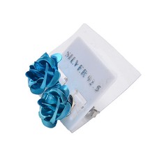 Edle Retro ROSES 50s Rosen Metallic Ohrstecker - 7 Farben Rockabilly