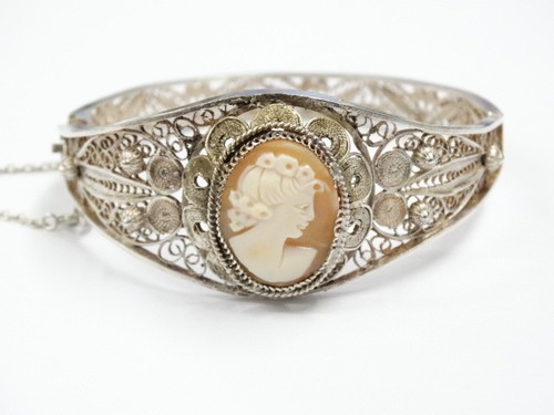 Silber filigran gearbeiteter - -,