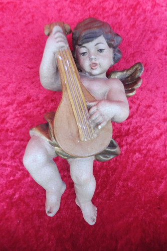 Holzfigur engel putte - engel,