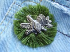 Anstecknadel Hutnadel Auerhahn auf Tanne Jäger Förster Trachtenschmuck