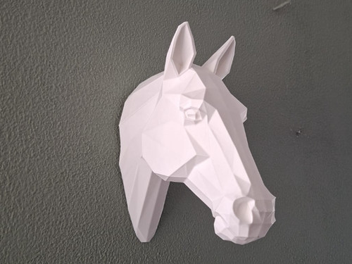 Low poly pferdekopf - poly,