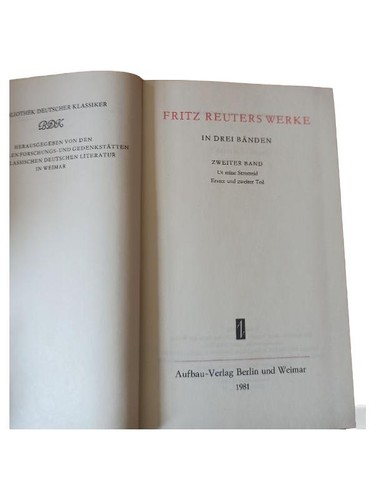 Fritz reuter werke - werke, band