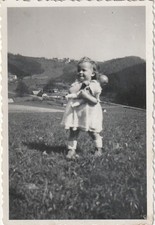 Vintage Foto Mädchen auf