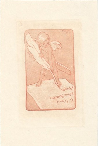 Exlibris bookplate - exlibris,