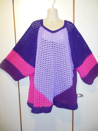 Poncho pullover farbwechsel - ,