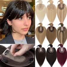Damen Echthaar Toupet Topper