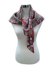 Schal Tuch Halstuch 100% Seide