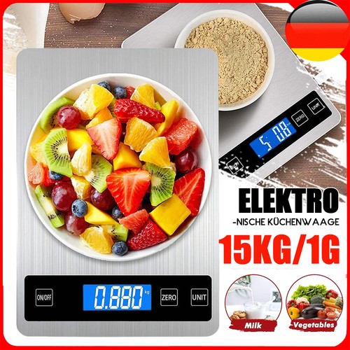 Küchenwaage 15kg digital - küchenwaage, 15kg/1g
